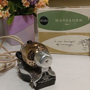 Vintage 1950/60's Sears & Roebuck Deluxe Hand Massager in Box